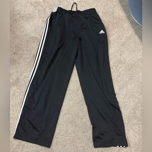 Adidas Track Pants with White Stripes size xl